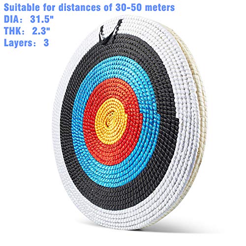 image for KAINOKAI Traditional Hand-Made Straw Archery Target,Arrow Target for R