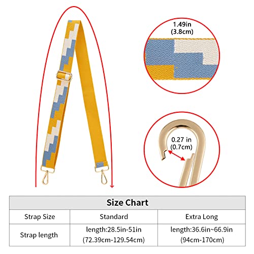 Image of ZOOEASS Wide Shoulder Strap Adjustable Replacement Belt Crossbody Canvas Bag Handbag