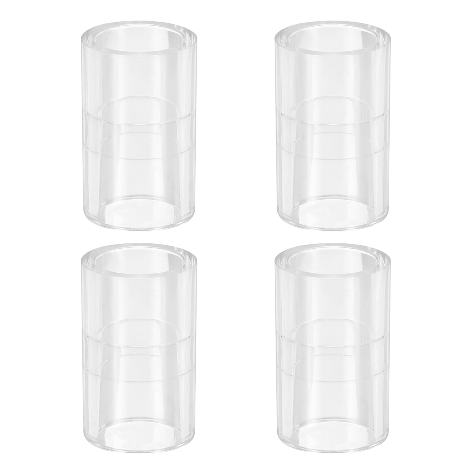 sourcing map 4Pcs Clear Fitting, 14mm ID Straight PC Pipe Fitting Adapter Pipe Coupling Connector for Computer PC Water Cooling Systems