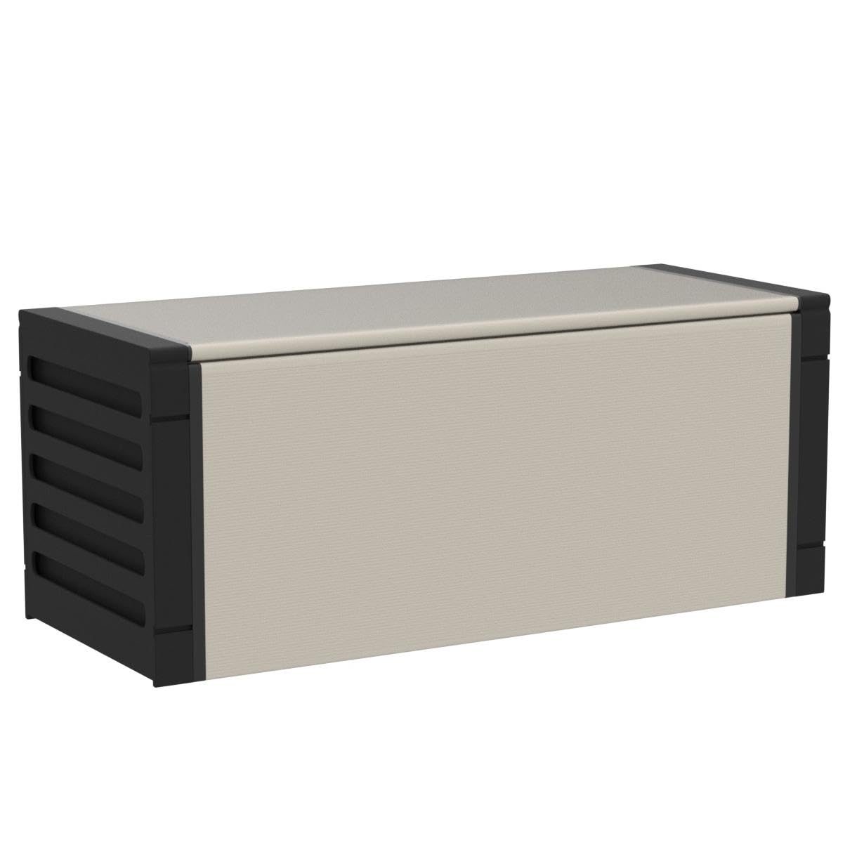 Adventa: Cassapanca per Raccolta differenziata in resina di PVC e PP, Facile da Montare, Resistente, Adatto ad ambienti Interni ed Esterni, 85L x 34P x 38H cm, Grigio