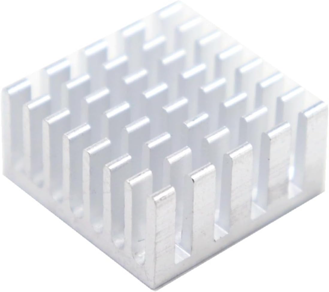 10pcs Silver 20 * 20 * 10mm CPU Cooler Pure Aluminum LED