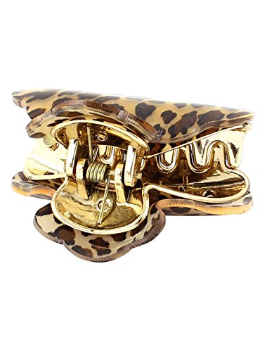 Signora elegante Leopard Print artiglio dei