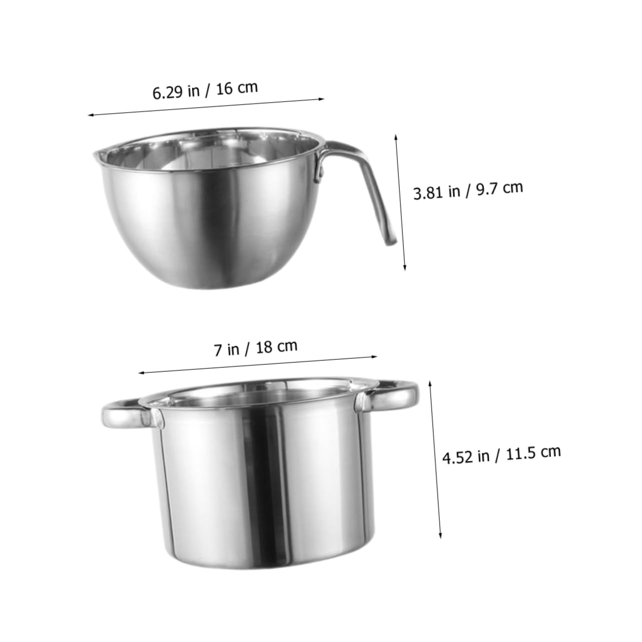 PRETYZOOM Electric Chocolate Melting Pot Double Boiler Stainless Steel Cheese Wax Melting Pot