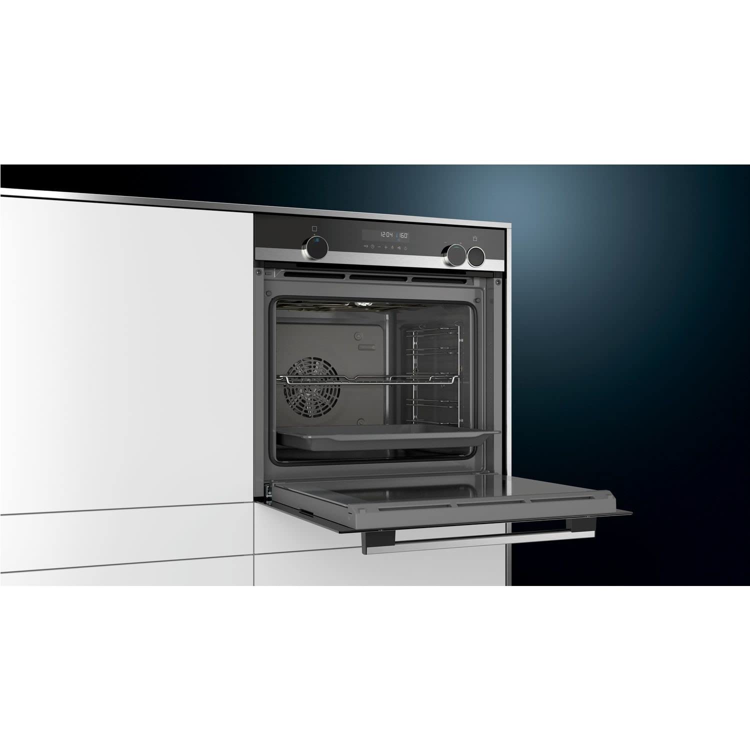 Siemens horno mixto empotrable a vapor 71l 60cm ecoclean acero inoxidable HR538ABS1