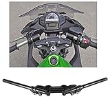 Motorcycle Separating Handlebars Clip-On Adapter Plate & Handlebars Set for Kawasaki Ninja 650R...