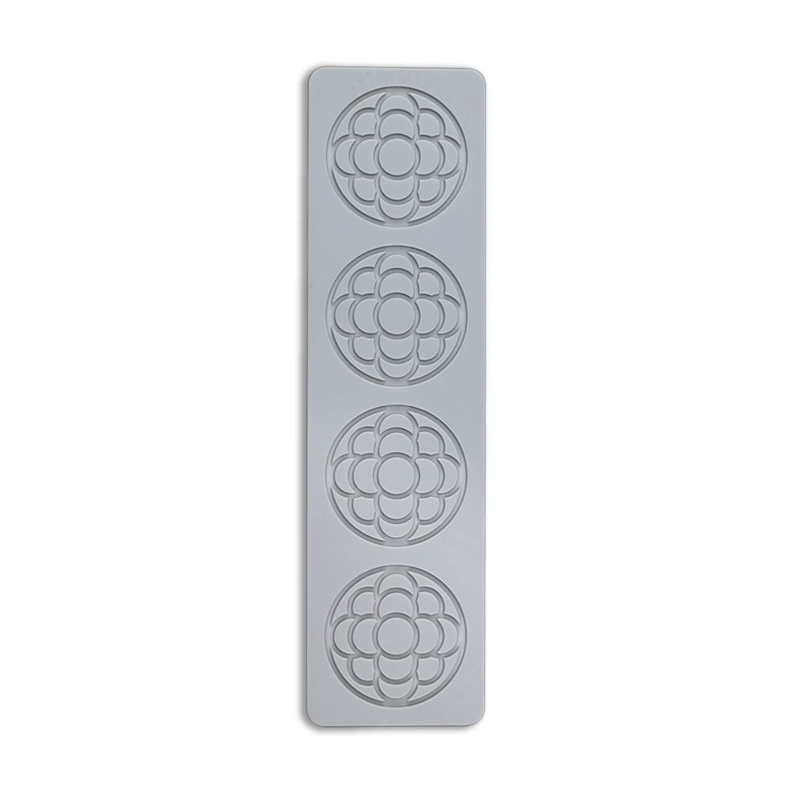 Nucelit Fondant Embossers Flower Cookie Biscuit Embossing Decorating Cutter Cake Gadgets Silicone Fondant Molds for Chocolate