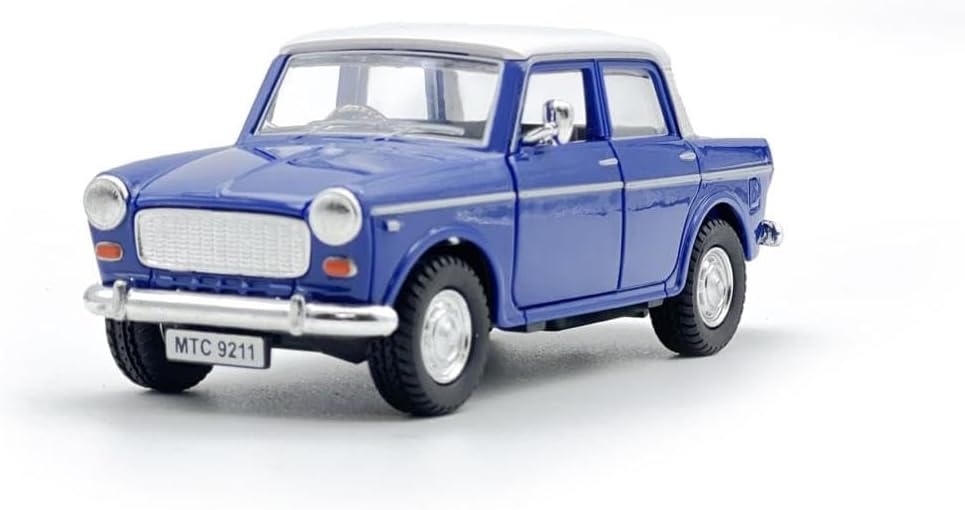 Amisha Gift Gallery Car Toy for Kids Queens 70 Toy Model Fiat Openable Doors Pull Back Action Collectible Model for Kids Car Model Gift Toys for Kid Vehicle, Mini Cars Colors as Per Availability Blue