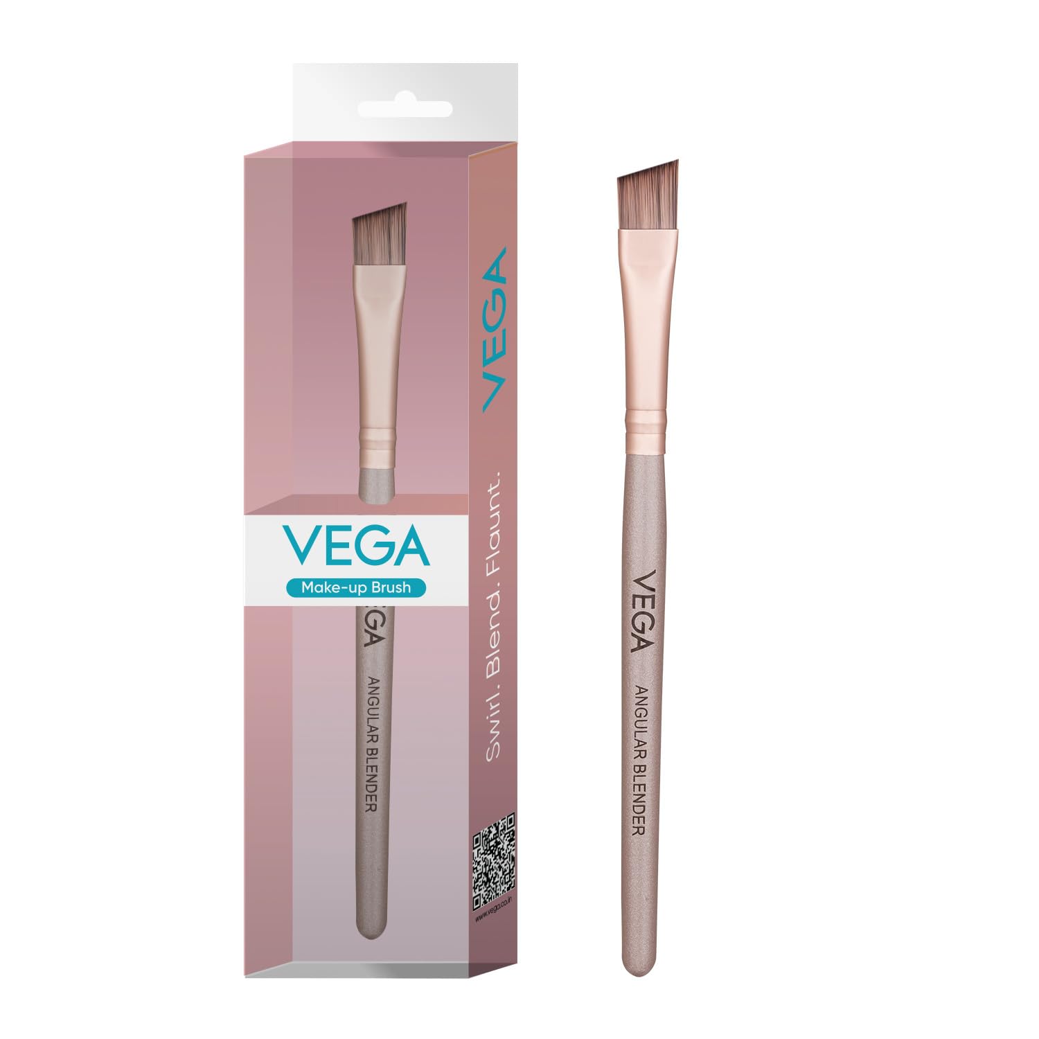 Vega Angular Blender for Eye Liner with Wooden Handle Make-Up Brush, Angular Brush for Eyebrow Shape & Eye Shadow, (MBN-07)-image-39