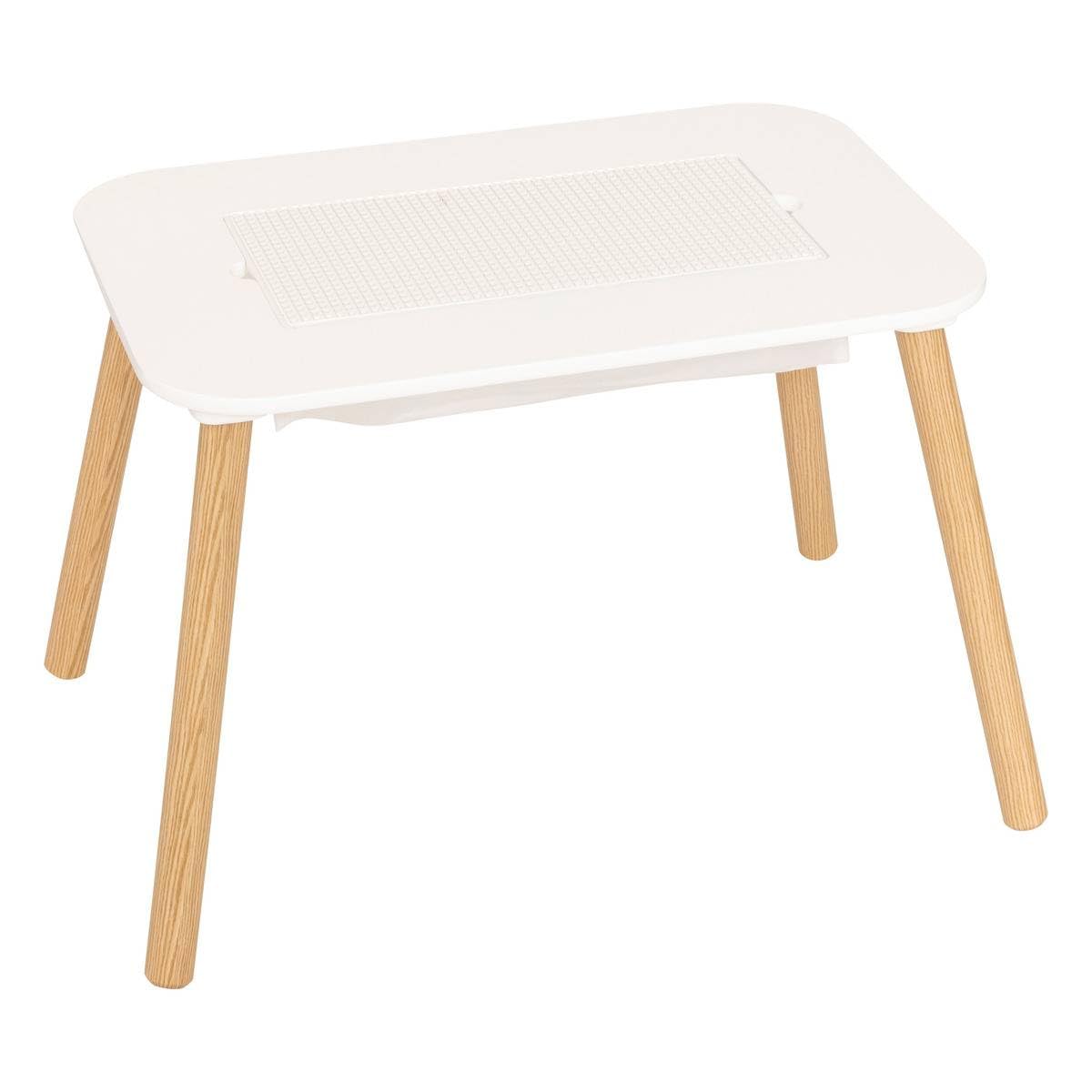 Atmosphera - Table d'appoint Enfant buldy Blanc 68,5x43cm