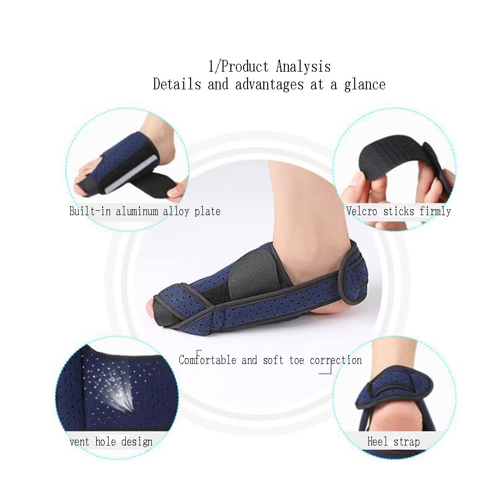 Redresseur d'orteils – Orthèse de chevauchement pour Gros Hallux, séparateur d'hallux valgus, attelles d'oignon de Ceinture de Correction, Grands lisseurs et Guide de soulagement, réglable