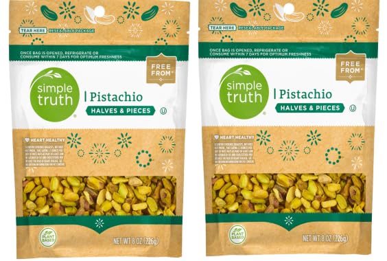 Generic Pack Of 2 Raw Pistachio Halves & Pieces 8 oz