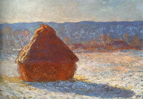 Cuadro lienzo Meules de Claude Monet murales coloridos de 60x90cm