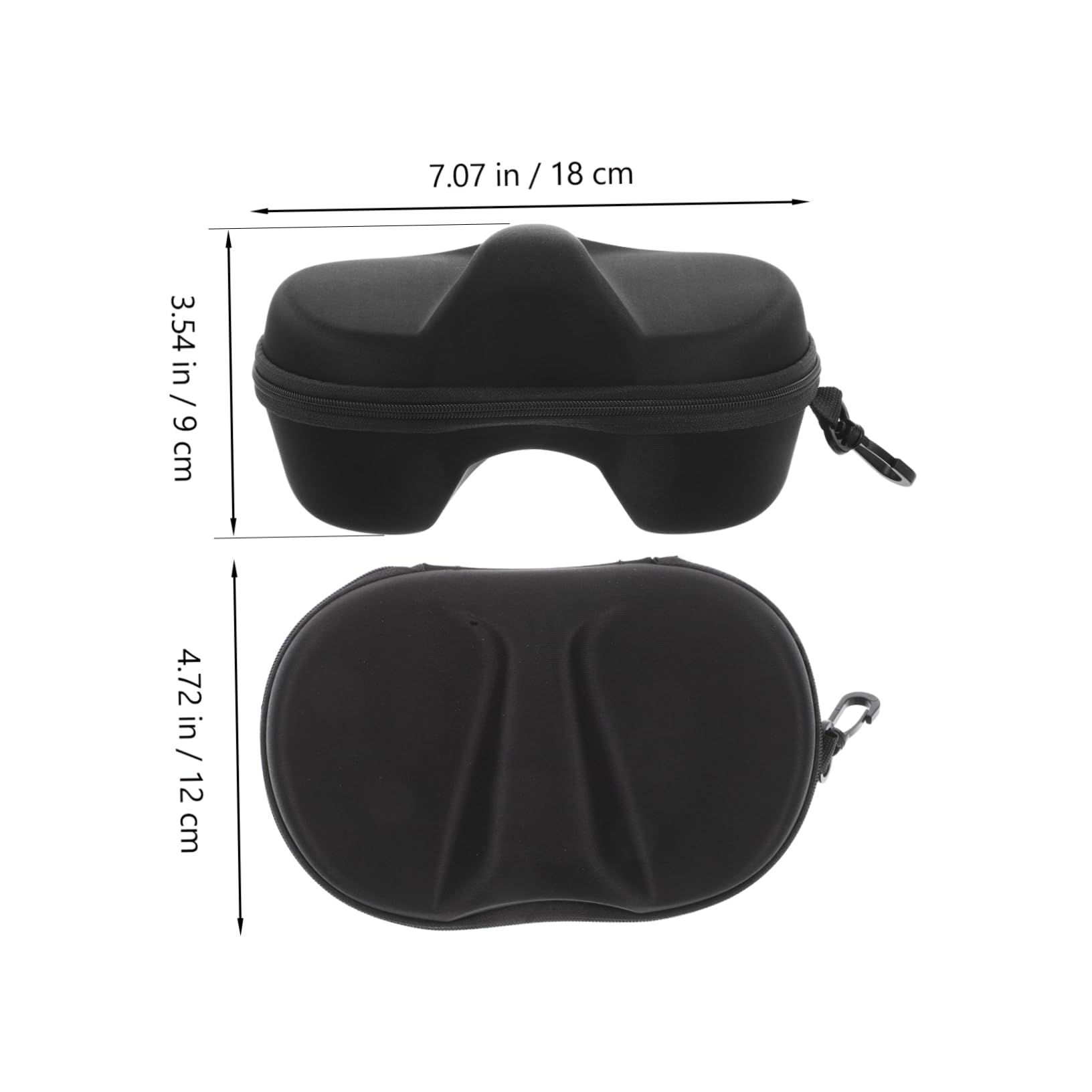 Abaodam Portable Protective Glasses Box Goggle Storage Case for Ski Snowboard Swim Goggles and Sunglasses and Scratch-resistant