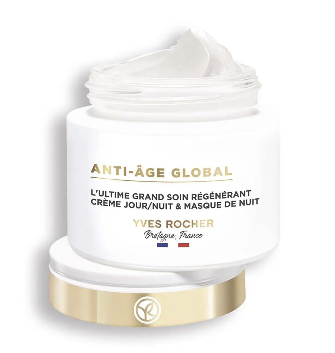 Yves Rocher Complete Anti-Age Global Day Care Cream & Anti-Aging Correcting Supra Essence – Set for Mature Skin – 50 ml / 1.7 fl.oz + 50 ml / 1.7 fl.oz – Botanical Skincare Duo