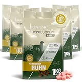 ReaVET HYPOCONCEPT Hundetrockenfutter Huhn – Single-Protein mit Frischfleisch I Weizenfrei & ohne Zucker I Trockenfutter für alle Hunde & Rassen, auch für Sensible Hunde & Allergikerfreundlich I 5kg