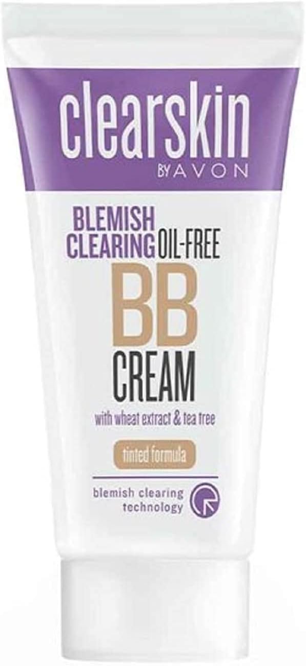 Avon Clearskin blemish clearing oil free tinted BB cream with wheat extract and tea tree Light 30ml