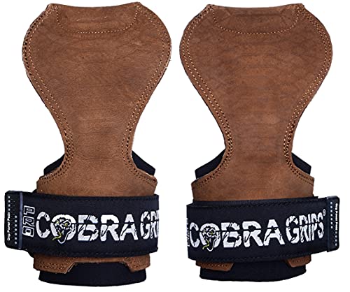 Image of Cobra Grips Weight Lifting Gloves with Adjustable Neoprene Padded Wrist Wraps - Heavy Duty Alternative to Power Lifting Hooks for Deadlifts