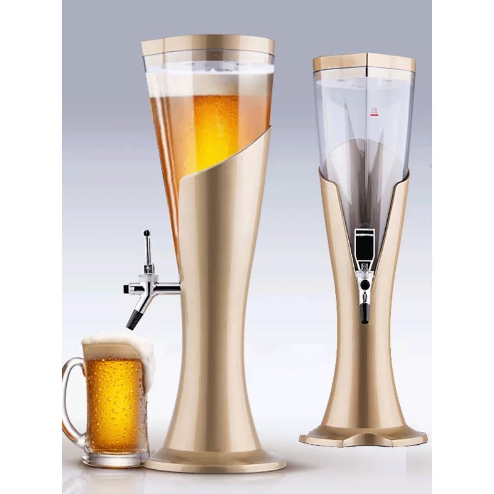 ビールディスペンサー 3L ビールタワー、ビール樽、ビールマシン、飲料マシン、ビアタワー、ワインディスペンサー、飲料ディスペンサー l  飲料ドリンクディスペンサー 卓上ビールサーバー ワインクーラー ビアサーバー 飲料樽 発光 創造的で美しい 蛇口付き 2L3L大 ビール ... predolo イベント用飲料ディスペンサー、ビール・カクテル容器, 3L