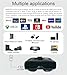 VISIONhmd Personal 3D Movie Cinema,HDMI Input,Connect to Various Multimedia Signal Source Devices. Built in Battery,Not VR/AR,HDMI Goggles,Video Glasses,Monitor (Bigeyes H3 Pro)