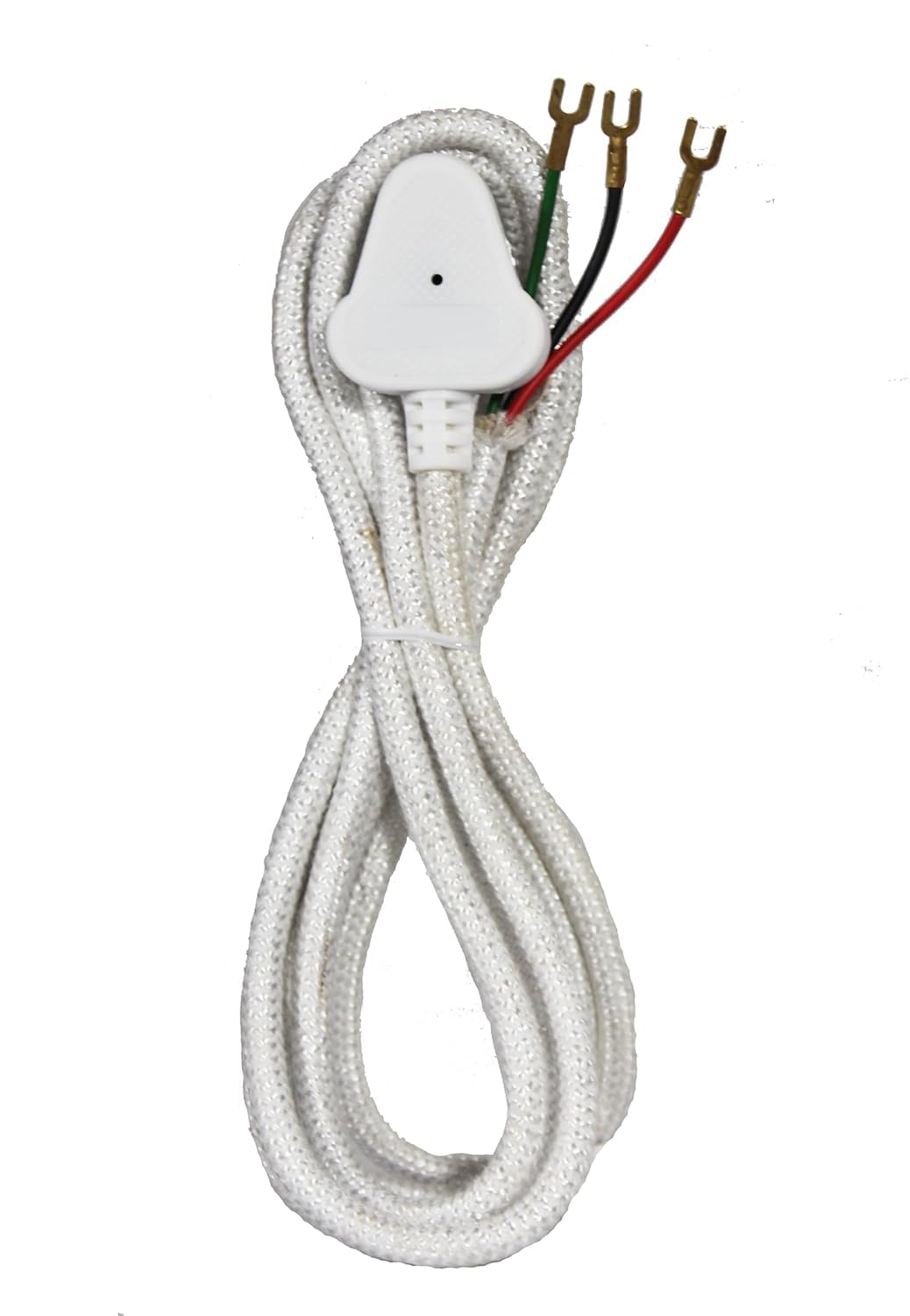 Flysmart 3 core Electric Iron Cable 250V AC – White 1.5m Mains Power Cord for steam Generator and Heating appliances (Pack of 2)-image-49