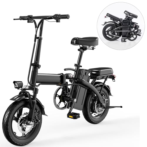 14-inch Folding Electric Bicycle, 330 Pound Load-bearing