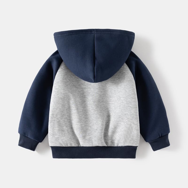 Meufam Kids Baby Boy Jacket Thickened Hooded Sweatshirt Jackets Autumn Winer Coat Toddler Hoodie Zip-Up Outerwear2