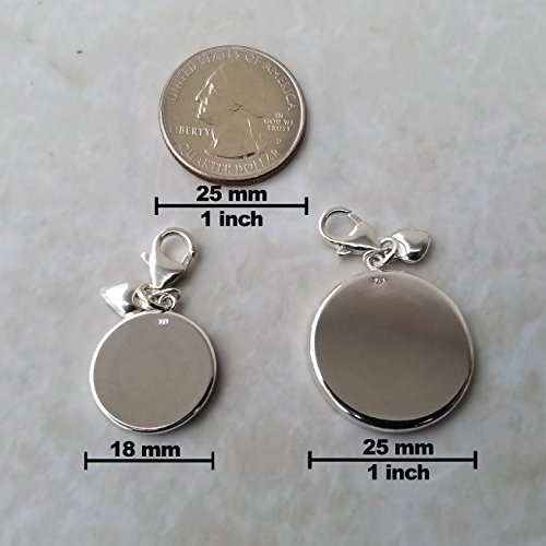 Florence 1848 Map .925 Sterling Silver Charm2