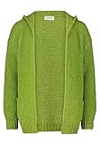 Hauptbesonderheit: Strick Cartoon Damen Strick-Cardigan unifarben Lima Bean Green,36