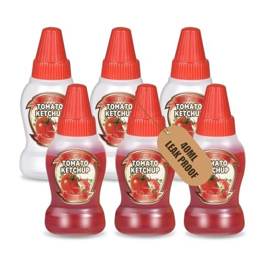 Sopito Bouteille Sauce, 40ml Mini Bouteille a Sauce avec Bouchon à vis Anti-Fuite Portable Condiments Squeeze Bouteilles pour Pique-Nique et Boîtes à Bento, 6pcs