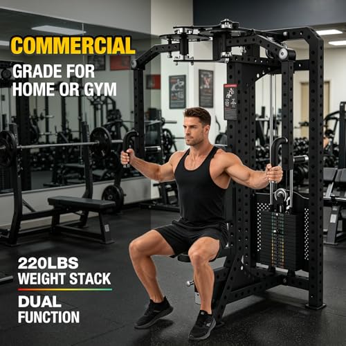 Image of PEC Deck Rear Delt Fly Machine - Dual Function Chest & Rear Delt Strength Trainer, Adjustable Seat & Handles for Home Gym or Commercial Use, 220 lbs Weight Stack
