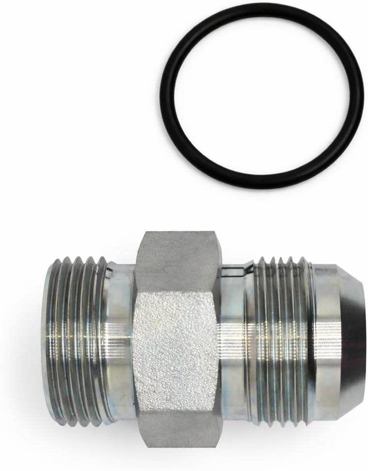 AF C5315-06-08 - #6 Male JIC (9/16''-18 Threads) x #8 Male O-Ring Boss (3/4''-16 Threads) - Straight Thread Connector
