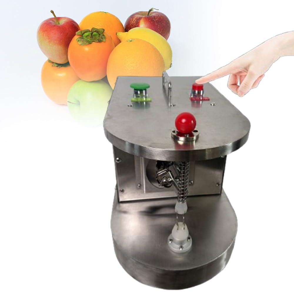 ShaiVrissian 100w Automatic Fruit Peeler,Adjustable Commercial Peeling Machine,500PCS/H,Automatically Stops,Stainless Steel Construction,For Peaches,Kiwis,Mangoes
