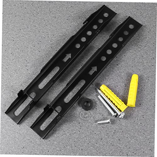 Support TV mural ajustable pour écran plat avec fixation en acier