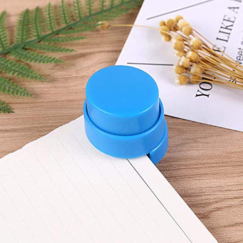 4 stuks nietloze nietmachine, mini nietvrije nietmachine, milieuvriendelijk, voor kantoor, thuis, studentenbriefpapier… - Image 7