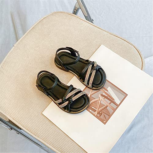 Girls Sandals Girls Rhinestone Sandals Open Toe Mesh Flat Sandals Summer Dress Shoes Casual Toddler Girl House4
