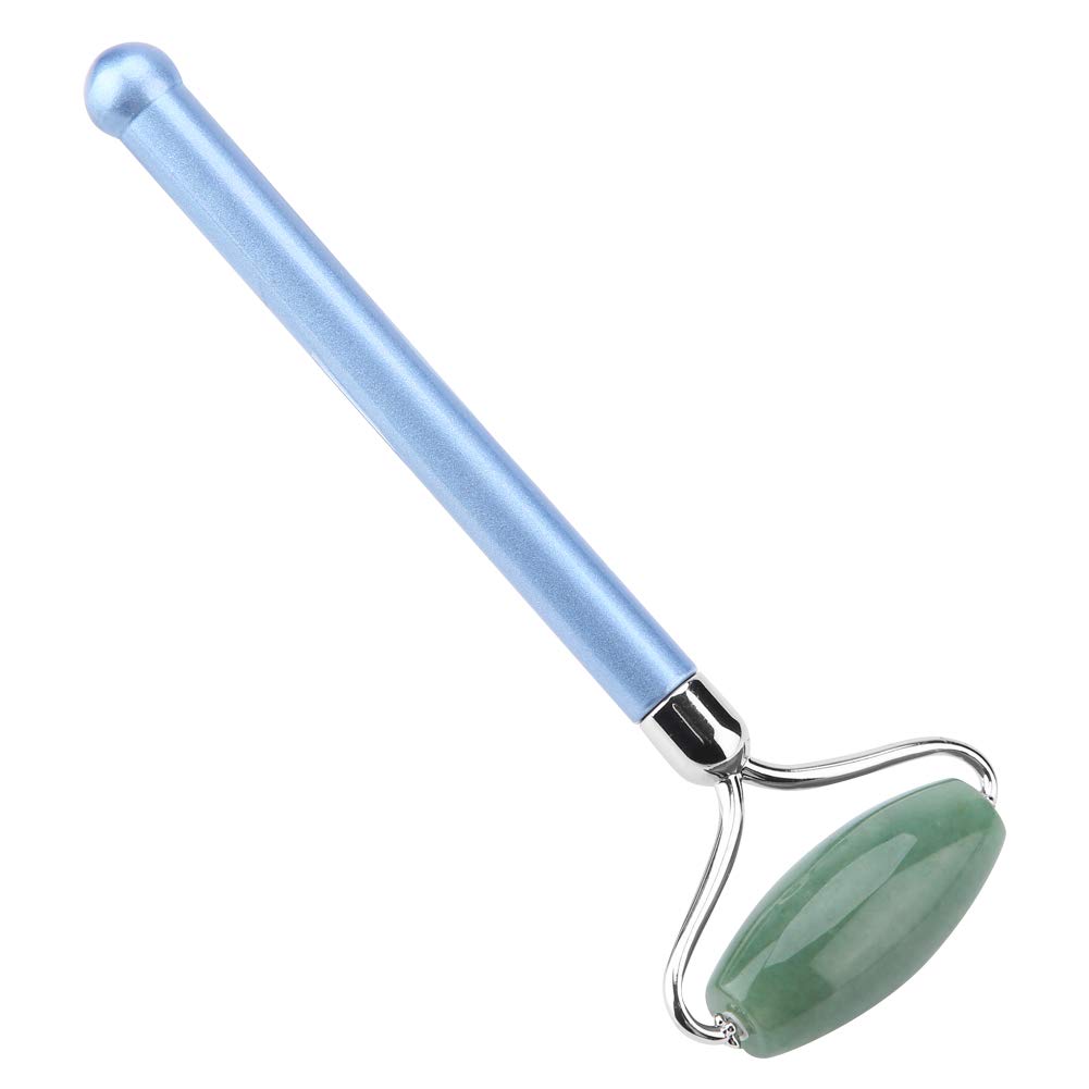 Natürlicher Jade-Roller Für Das Gesicht, Jade-Gesichtsroller, Gesichtsmassageroller Zur Hautverjüngung, Anti-Aging-Hautpflege-Werkzeug(Blauer Stab)