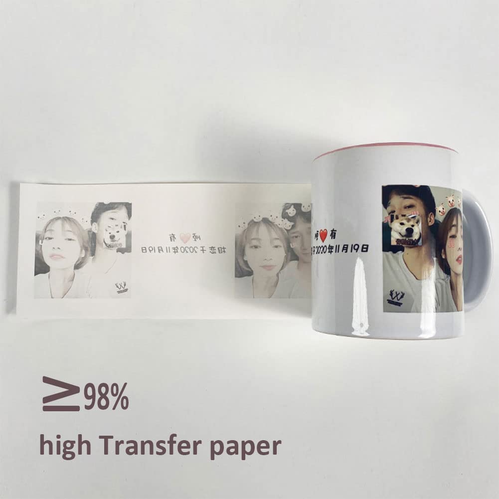 300 Sheets Sublimation Paper For 11oz Mugs - 8.5x3.7 Inch Fast Dry Transfer Paper