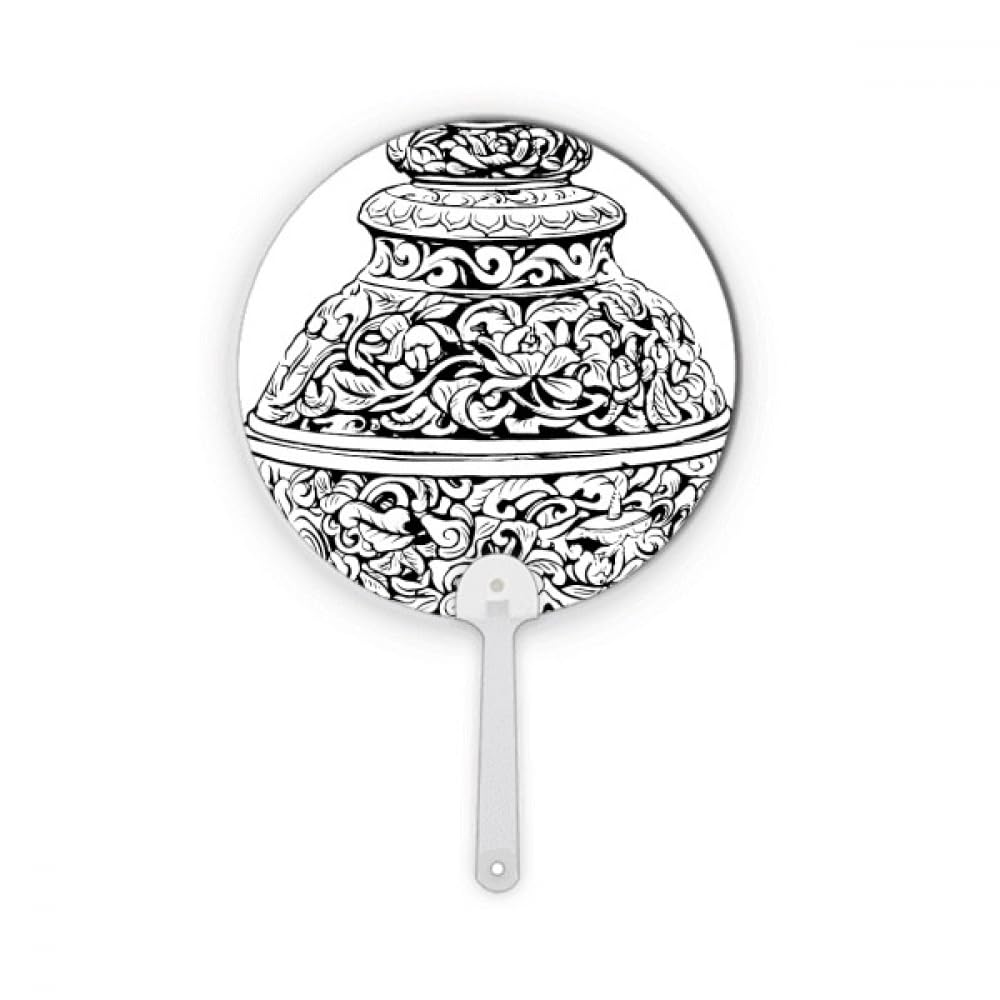 Vase rond en plastique de la dynastie Qing style chinois pour décoration salon