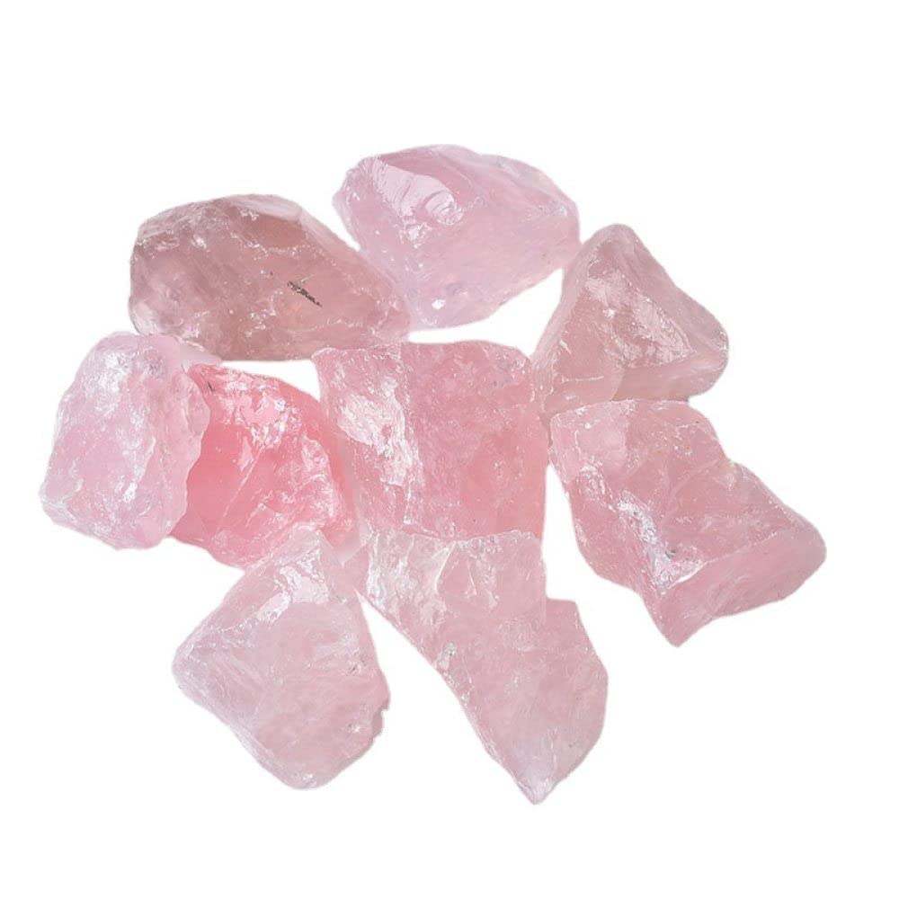 Quartz rose naturel en gravier brut pour aquarium et maison