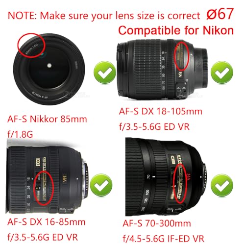 Anillo adaptador de aumento 67 mm a 82 mm para lentes de cámara, convertidor de filtro, accesorios para lentes (2 unidades con paño de limpieza) miniatura 7