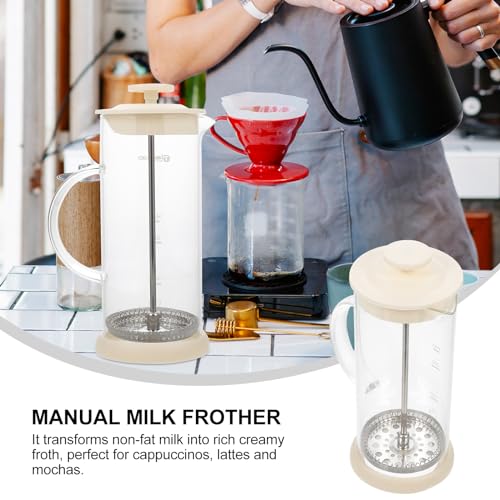 Doitool 4E111347AIOJBXJ1 Manual Milk Frother Coffee Bar Milk Frother thumb #3