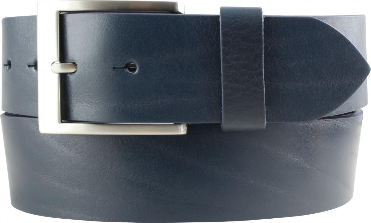 BELTINGER Jeansgürtel aus Vollrindleder 4,5 cm | Leder-Gürtel für Herren 45mm | Breiter Herren-Gürtel aus echtem Leder