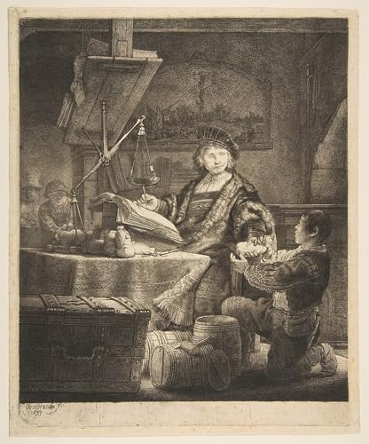 Imprimé sur toile Jan Uytenbogaert Rembrandt van Rijn affiche 60x90