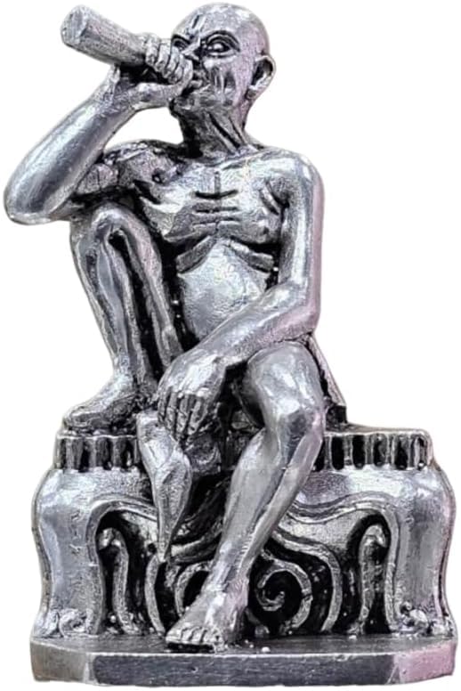 Idole Maharaj Gajanan en argent pur 925 sculpture religion hindoue de 75 GMS