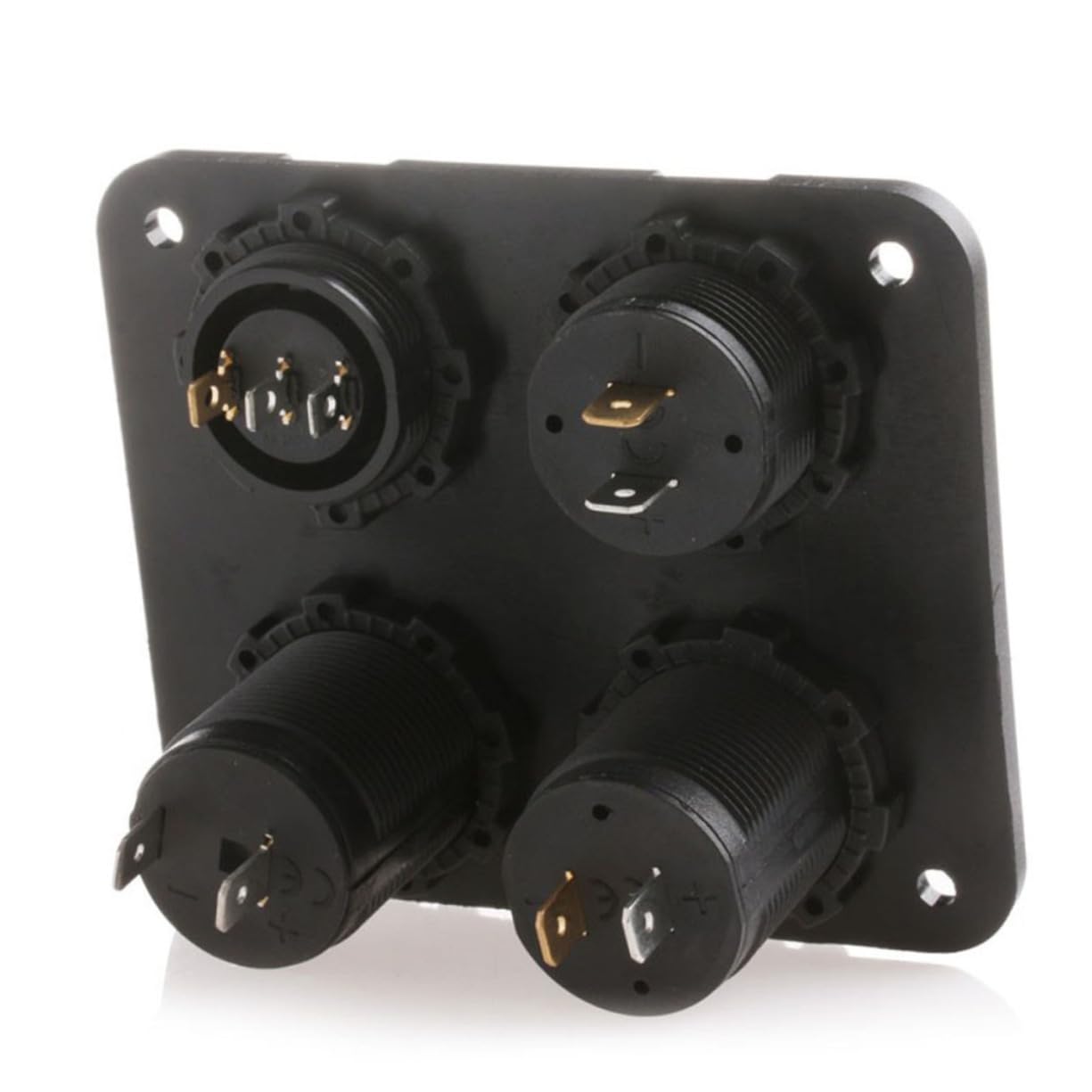 UPKOCH 2.1a Cargador USB Dual Voltímetro Led Rojo y Panel De Conexión para Coche Barco RV