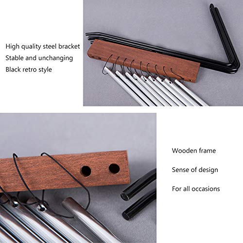 Table Top Bar Chime, Single-row Musical Percussion Chimes Instrument with Solid Aluminum Pipe,Hand Chime for Classroom Management Table Decor or Kids Educational Gift - Thumbnail 2