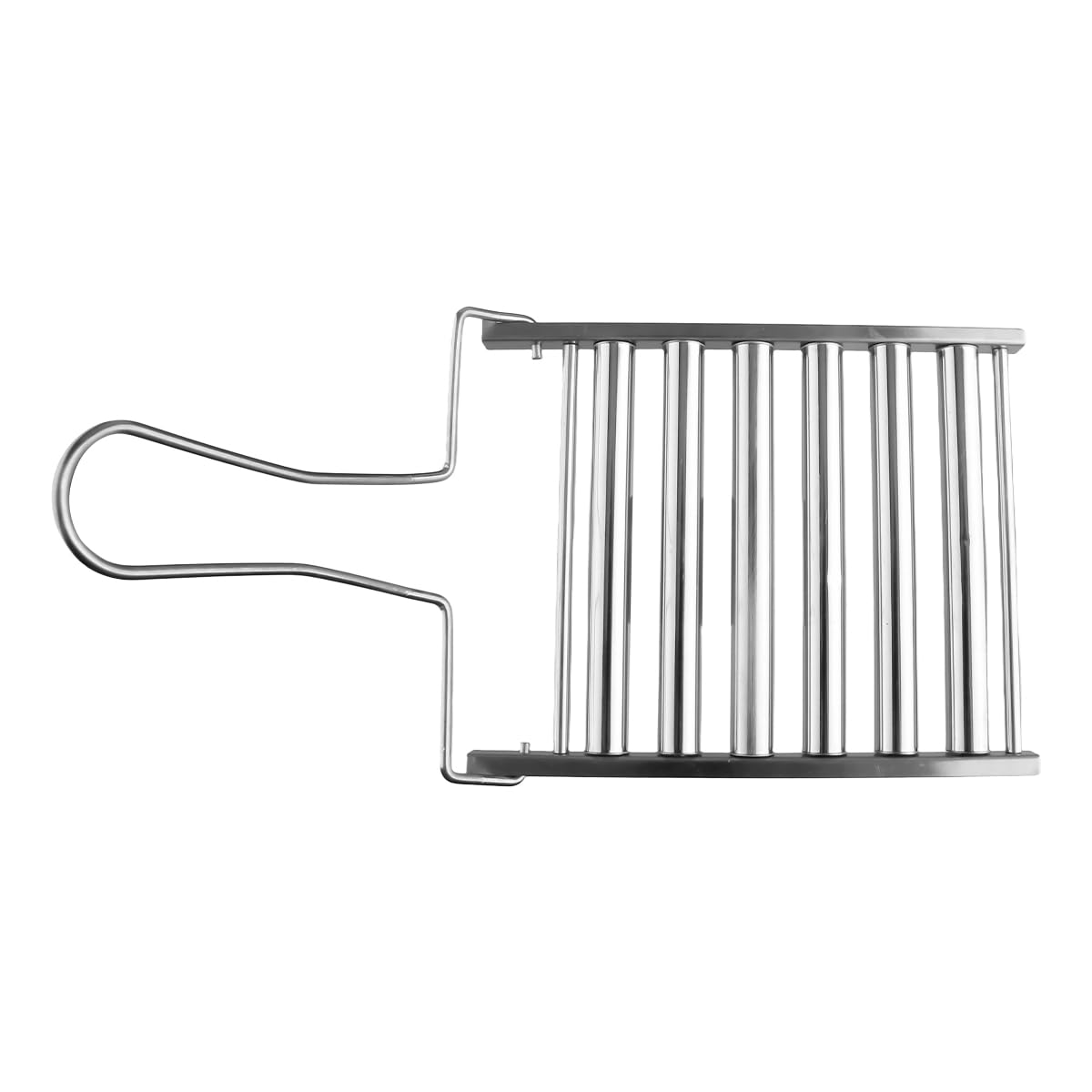 Lotsdonxia BBQ Sausage Grill Basket, 5 Hot Dogs Metal Barbecue Roller Rack, Stainless Steel for Even Grilling, Outdoor Camping and Parties