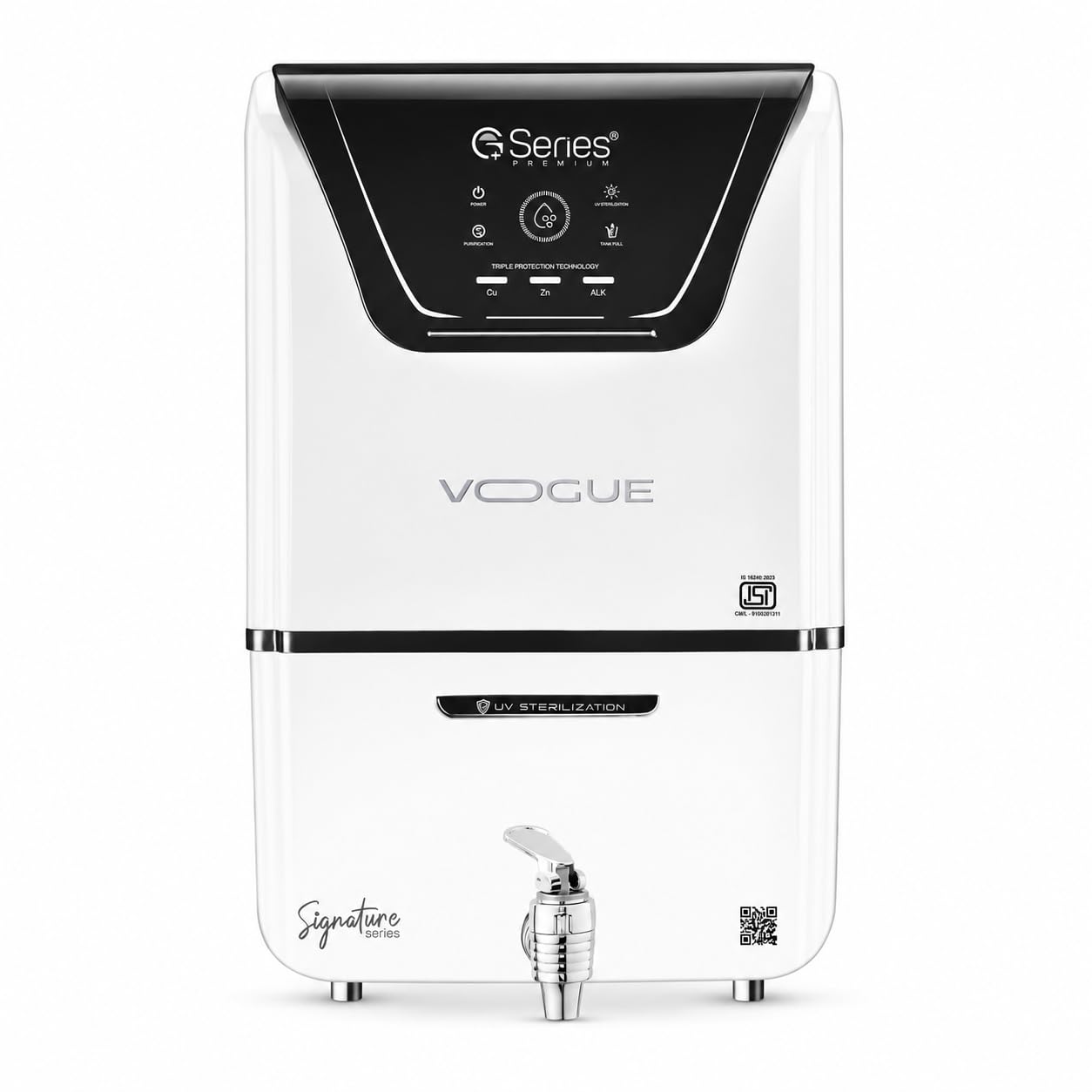 G Series Vogue RO+UV+UF+Cu+Zn+Alkaline+MTDS Water Purifier | Triple Protection Tech, UV Sterilisation, Alkaline Water, Signature Series, ISI Certified-picture-28