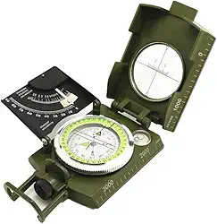 ACAGALA Bússola multifuncional de sobrevivência orientação bússola avistamentos bússola de navegação à prova d'água inclinômetro para acampamento caminhadas aventura táticas treinamento