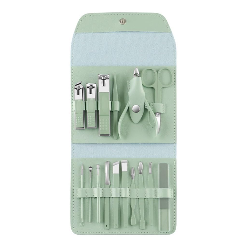 HNJCHE Nail Clippers Set 16pcs Nail Clippers Manicure Pedicure Cutter Nail Tools